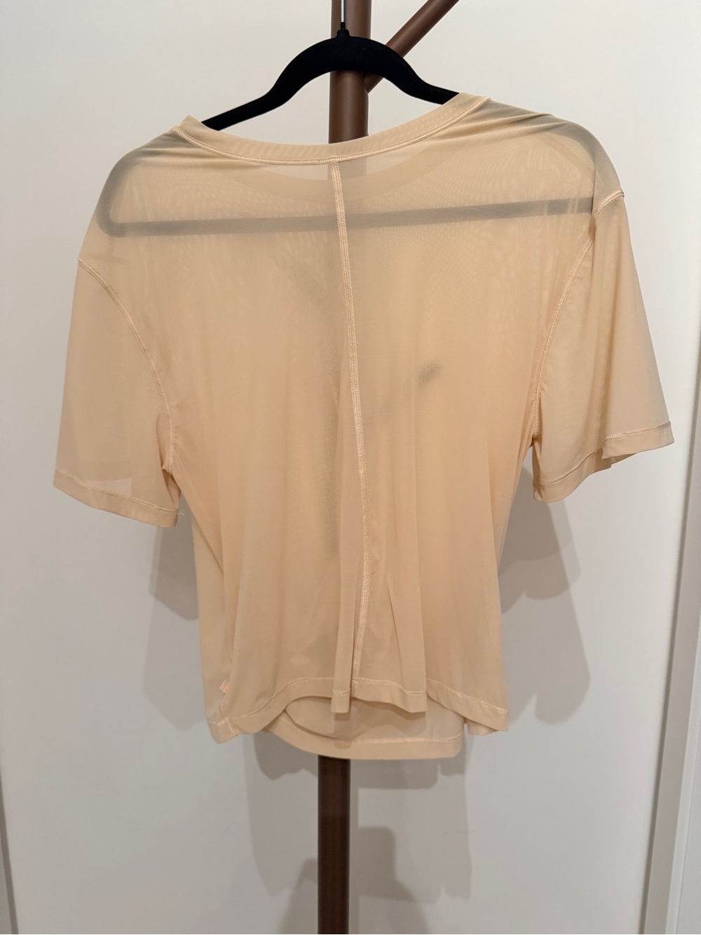 lululemon athletica Sheer Short-Sleeve Tee in Beige